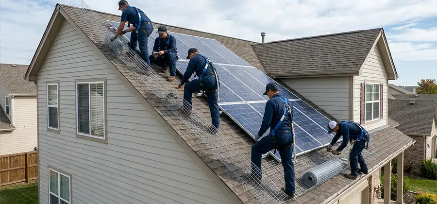 Pigeon Wire for Solar Panels in Kuna
